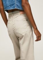 pantaloni evazați din bumbac femei Pepe Jeans piatră 6Z0R46312 - imagine 5