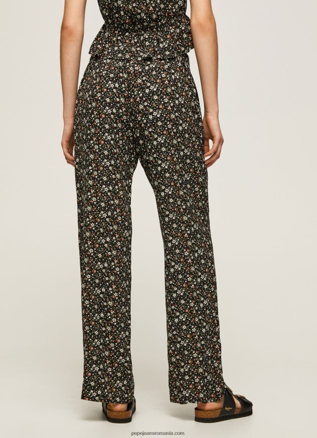 pantaloni largi cu imprimeu floral femei Pepe Jeans multi 6Z0R46292 - imagine 4
