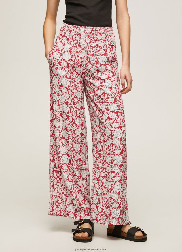 pantaloni largi cu imprimeu floral femei Pepe Jeans multi 6Z0R46304 - imagine 2