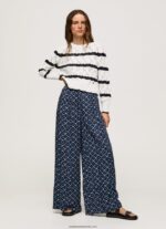pantaloni largi imprimati femei Pepe Jeans multi 6Z0R46300 - imagine 2