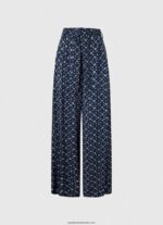 pantaloni largi imprimati femei Pepe Jeans multi 6Z0R46300 - imagine 5