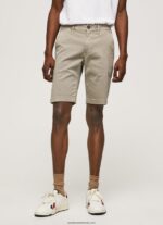 pantaloni scurti chino charly slim fit bărbați Pepe Jeans malţ 6Z0R461131 - imagine 2