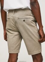 pantaloni scurti chino charly slim fit bărbați Pepe Jeans malţ 6Z0R461131 - imagine 5