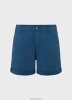 pantaloni scurți chino cu ajustare normală femei Pepe Jeans ocean 6Z0R46523 - imagine 5