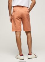 pantaloni scurți chino din bumbac bărbați Pepe Jeans portocala de dovleac 6Z0R461132 - imagine 4