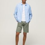 pantaloni scurți chino din bumbac bărbați Pepe Jeans turnare 6Z0R461135
