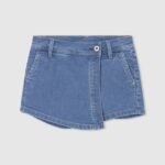 pantaloni scurți cu fustă din denim cu potrivire normală fată Pepe Jeans denim 6Z0R461511