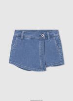 pantaloni scurți cu fustă din denim cu potrivire normală fată Pepe Jeans denim 6Z0R461511