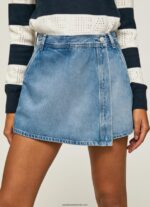 pantaloni scurți cu fustă din denim cu potrivire normală femei Pepe Jeans denim 6Z0R46509 - imagine 3