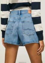 pantaloni scurți cu fustă din denim cu potrivire normală femei Pepe Jeans denim 6Z0R46509 - imagine 5