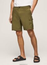 pantaloni scurți de baie fergus cargo bărbați Pepe Jeans harvard kaki 6Z0R461141 - imagine 2