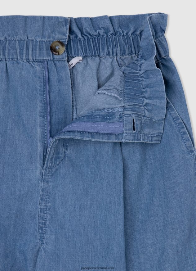 pantaloni scurți de pungă de hârtie jimena fată Pepe Jeans dafin 6Z0R461485 - imagine 3