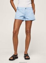pantaloni scurți din bumbac cu ajustare normală femei Pepe Jeans dafin 6Z0R46527 - imagine 2