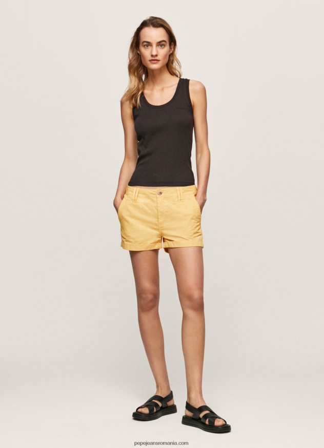 pantaloni scurți din bumbac cu ajustare normală femei Pepe Jeans strălucire 6Z0R46518 - imagine 1