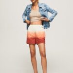 pantaloni scurți din bumbac cu efect decolorat femei Pepe Jeans multi 6Z0R46506