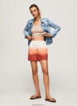 pantaloni scurți din bumbac cu efect decolorat femei Pepe Jeans multi 6Z0R46506
