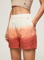 pantaloni scurți din bumbac cu efect decolorat femei Pepe Jeans multi 6Z0R46506 - imagine 3