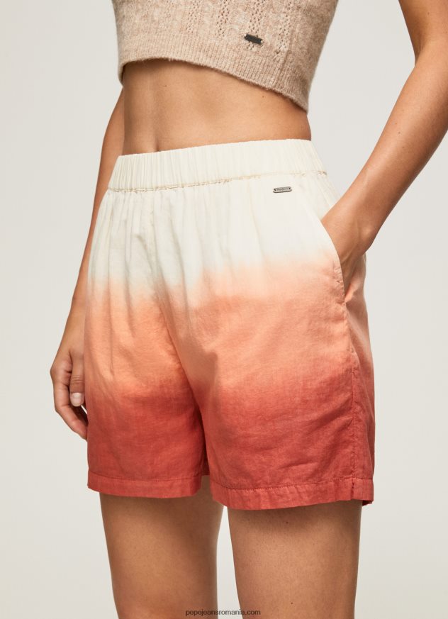 pantaloni scurți din bumbac cu efect decolorat femei Pepe Jeans multi 6Z0R46506 - imagine 3