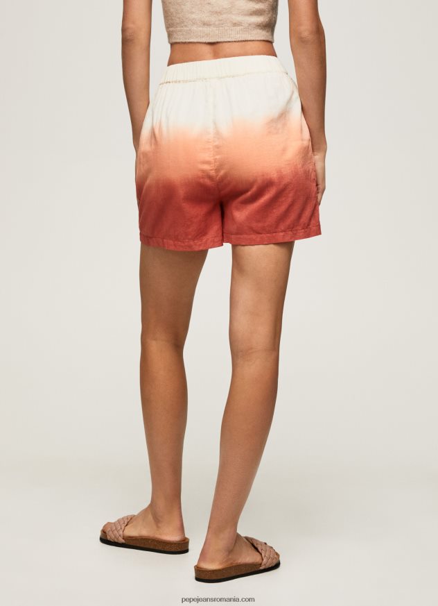 pantaloni scurți din bumbac cu efect decolorat femei Pepe Jeans multi 6Z0R46506 - imagine 4