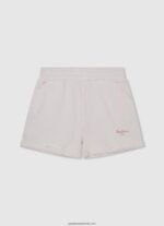 pantaloni scurți din bumbac cu talie elastică fată Pepe Jeans mousse 6Z0R461502