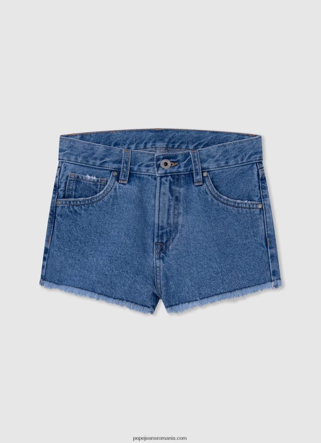 pantaloni scurți din bumbac cu talie elastică fată Pepe Jeans piersică 6Z0R461499 - imagine 3