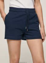 pantaloni scurți din bumbac cu talie reglabilă femei Pepe Jeans dulwich 6Z0R46517 - imagine 3