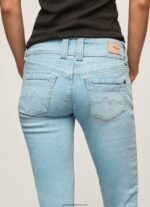 pantaloni scurți din denim 3/4 cu ajustare normală femei Pepe Jeans denim 6Z0R46520 - imagine 4
