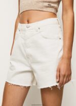 pantaloni scurți din denim balloon fit femei Pepe Jeans denim 6Z0R46498 - imagine 3