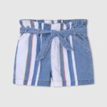pantaloni scurți din denim cu imprimeu în dungi fată Pepe Jeans denim 6Z0R461508
