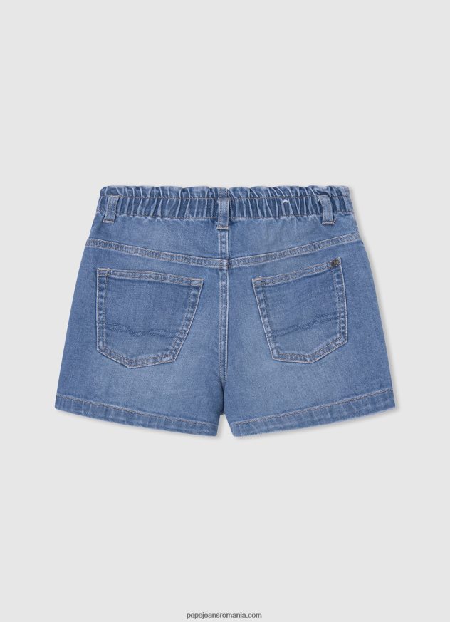 pantaloni scurți din denim culotte fit fată Pepe Jeans denim 6Z0R461509 - imagine 2
