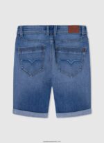 pantaloni scurți din denim slim fit băiat Pepe Jeans denim 6Z0R461683 - imagine 2