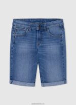 pantaloni scurți din denim slim fit băiat Pepe Jeans denim 6Z0R461683