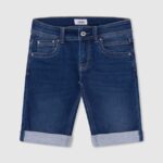 pantaloni scurți din denim slim fit băiat Pepe Jeans denim 6Z0R461684