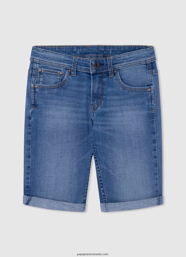 pantaloni scurți din denim slim fit băiat Pepe Jeans denim 6Z0R461684 - imagine 4