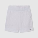 pantaloni scurți gigi cu detalii ajurate fată Pepe Jeans mousse 6Z0R461487