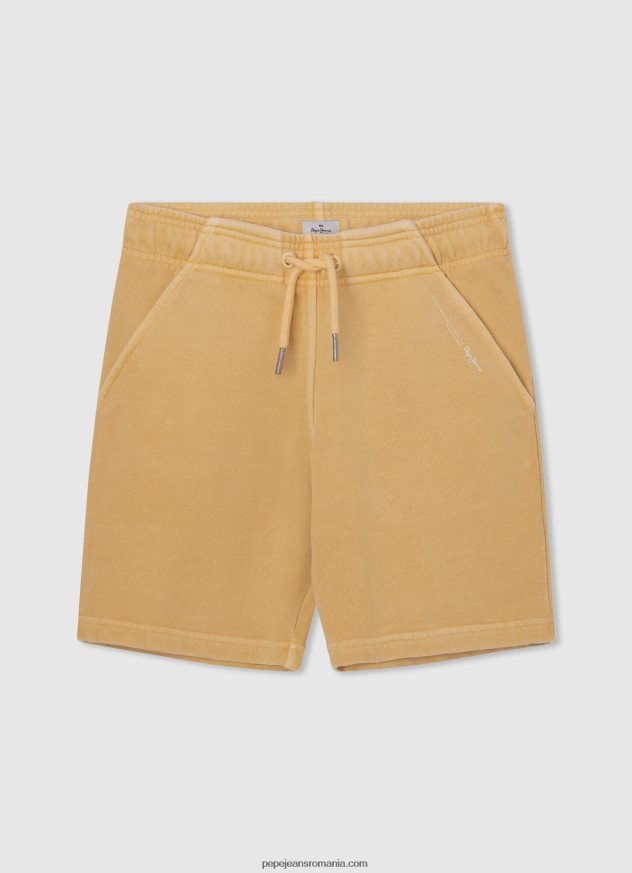 pantaloni scurți sport cu imprimeu cu logo băiat Pepe Jeans portocala de dovleac 6Z0R461687 - imagine 3