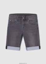pantaloni scurți sport cu imprimeu cu logo băiat Pepe Jeans portocala de dovleac 6Z0R461687 - imagine 4