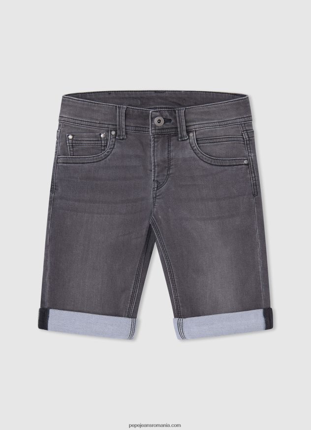 pantaloni scurți sport cu imprimeu cu logo băiat Pepe Jeans portocala de dovleac 6Z0R461687 - imagine 4