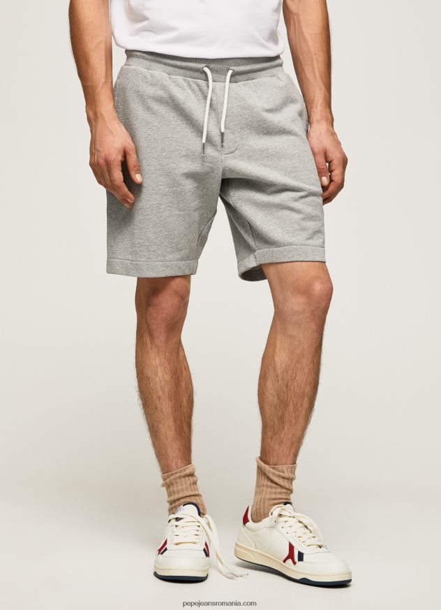 pantaloni scurti sport Edward bărbați Pepe Jeans marnă cenușie 6Z0R461140 - imagine 2