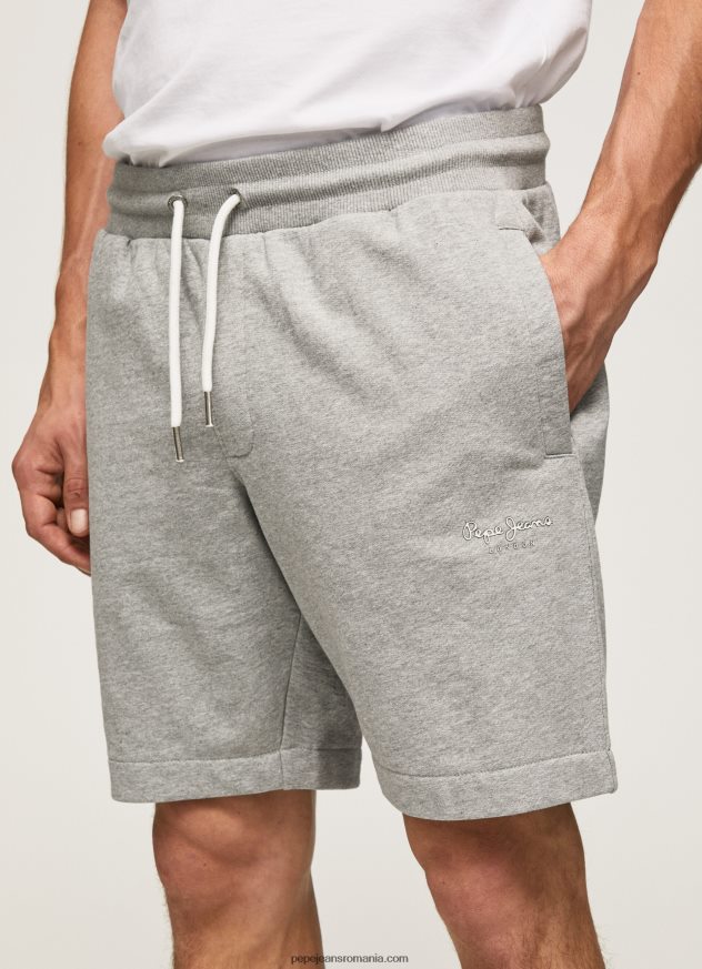 pantaloni scurti sport Edward bărbați Pepe Jeans marnă cenușie 6Z0R461140 - imagine 3