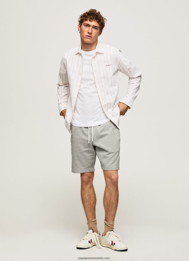 pantaloni scurti sport Edward bărbați Pepe Jeans marnă cenușie 6Z0R461140 - imagine 1