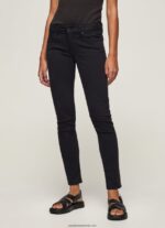 pantaloni skinny clasici femei Pepe Jeans negru 6Z0R46297 - imagine 2