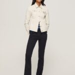 pantaloni slim flare femei Pepe Jeans negru 6Z0R46294