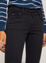 pantaloni slim flare femei Pepe Jeans negru 6Z0R46294 - imagine 3