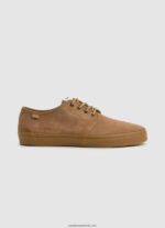 pantofi colin adidași din piele femei Pepe Jeans bronzat 6Z0R46640