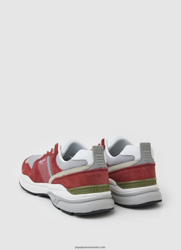 pantofi sport combinați dave urban bărbați Pepe Jeans dalia roșie 6Z0R461226 - imagine 4