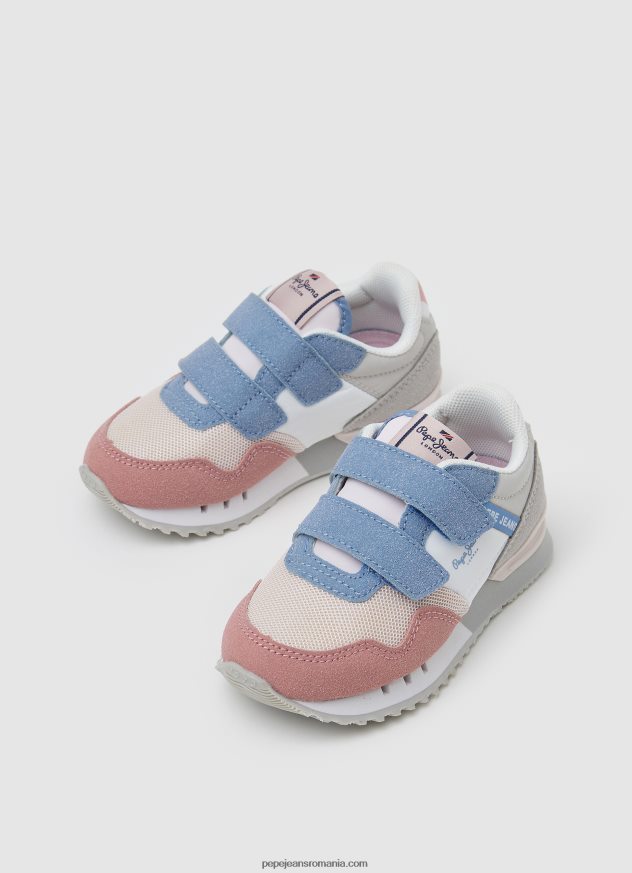 pantofi sport combinați de bază london fată Pepe Jeans trandafir spalat 6Z0R461313 - imagine 3