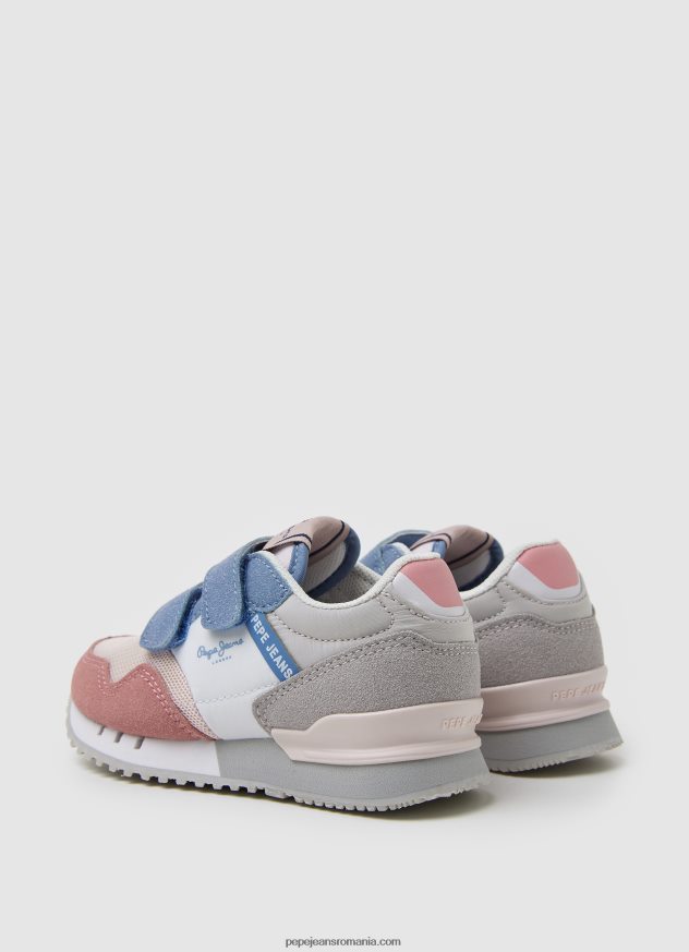pantofi sport combinați de bază london fată Pepe Jeans trandafir spalat 6Z0R461313 - imagine 4