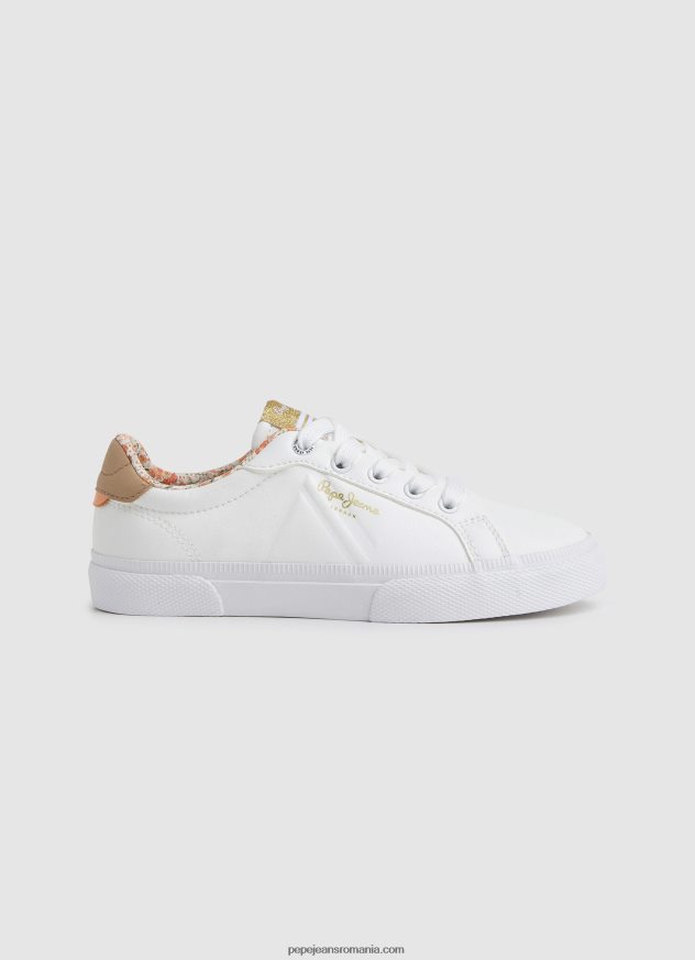 pantofi sport de bază Kenton Flag fată Pepe Jeans alb 6Z0R461330 - imagine 1