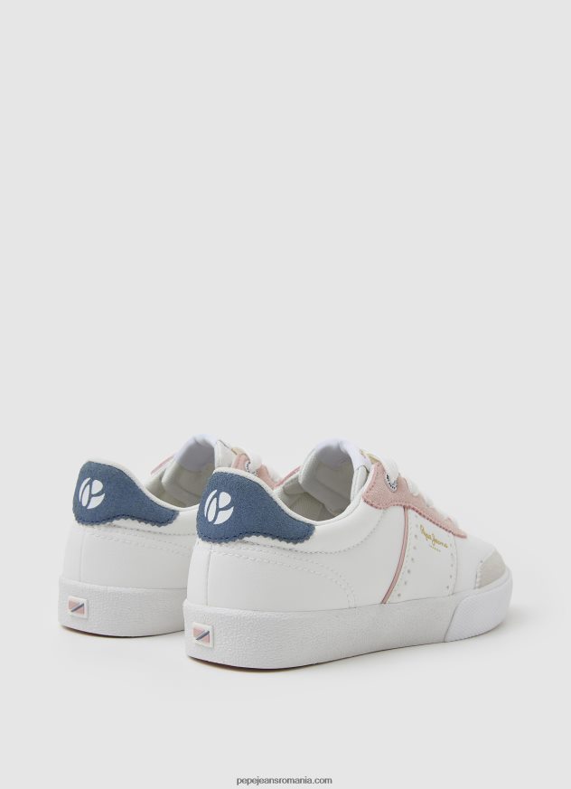 pantofi sport Kenton hami de bază fată Pepe Jeans alb 6Z0R461331 - imagine 4